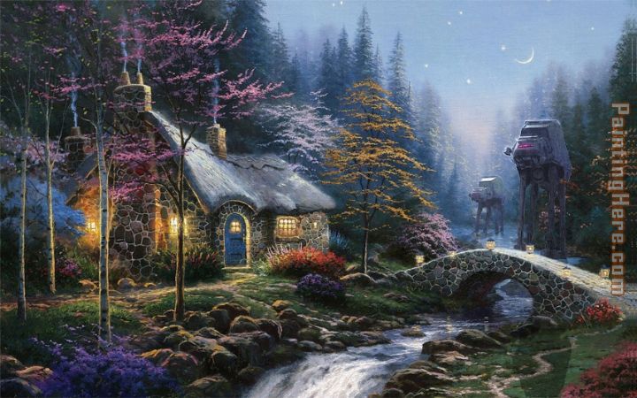 Thomas Kinkade Star Wars Imperial Forces Invade Thomas Kinkade